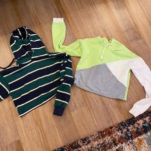Set of Cropped Sweatshirts